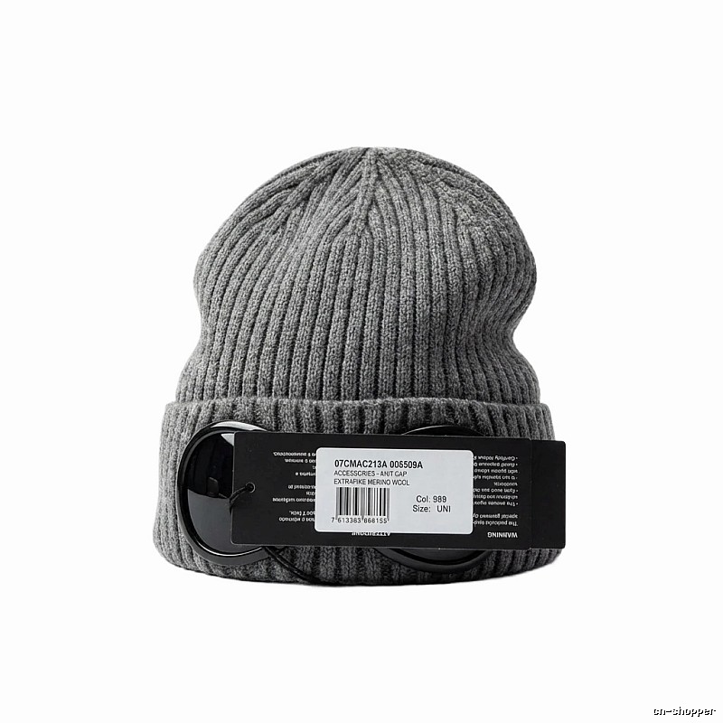 C.P. Knitted Simple Style Grey Hat