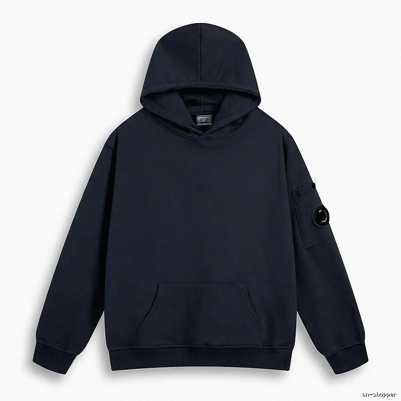 C.P. Navy Blue Minimalist Style Hoodie