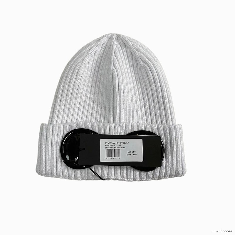 C.P. Pure Color Minimalist Style White Hat