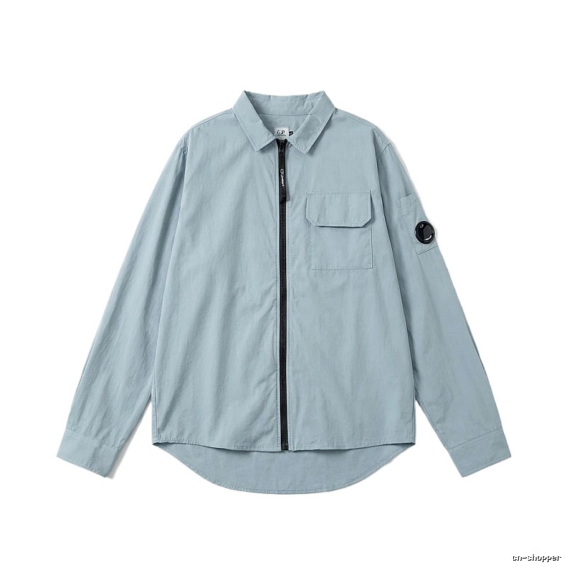 C.P. Series Simple Style Light Blue Shirt