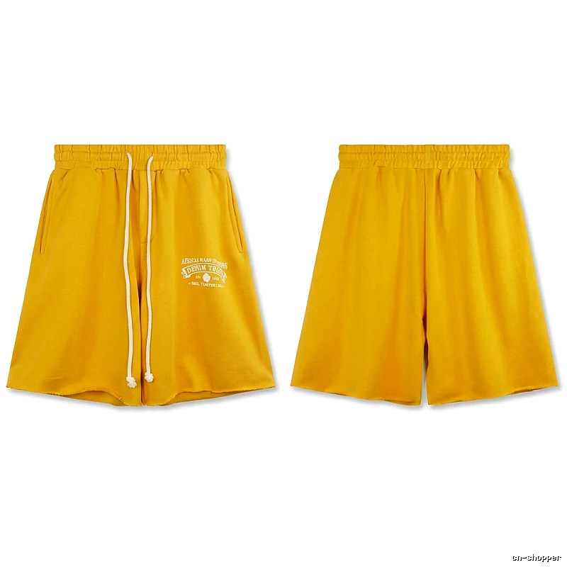 DENIM TEARS American-style yellow shorts