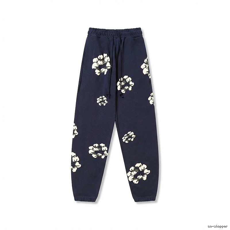DENIM TEARS Floral Deep Blue Sweatpants