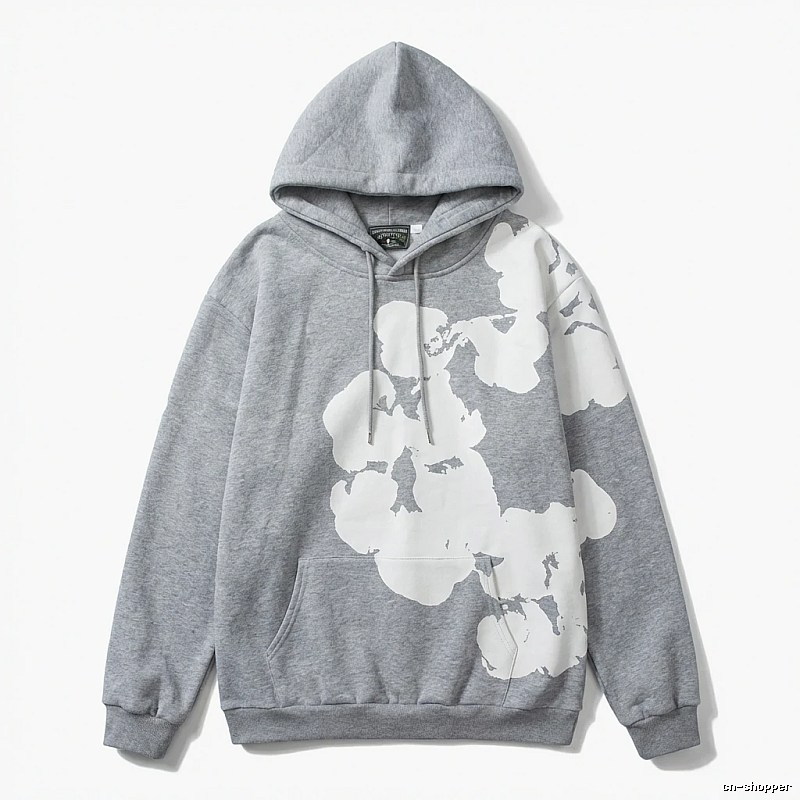 DENIM TEARS Graffiti Grey Hoodie