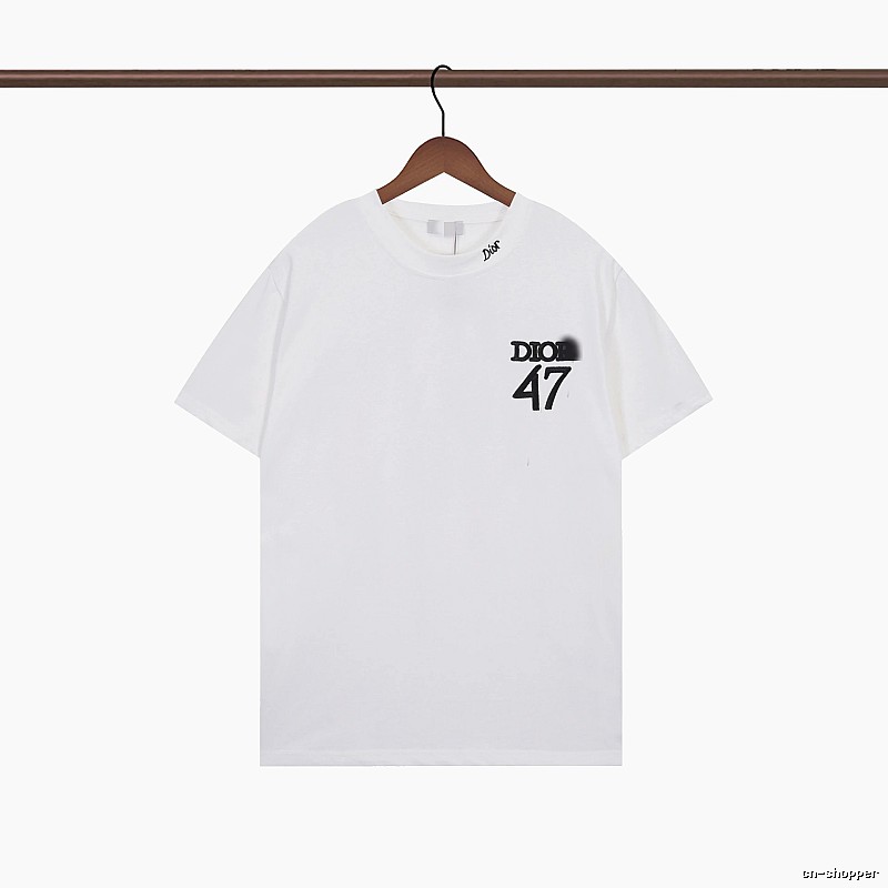 Dior 47 Collection Minimalist Style White T-Shirt