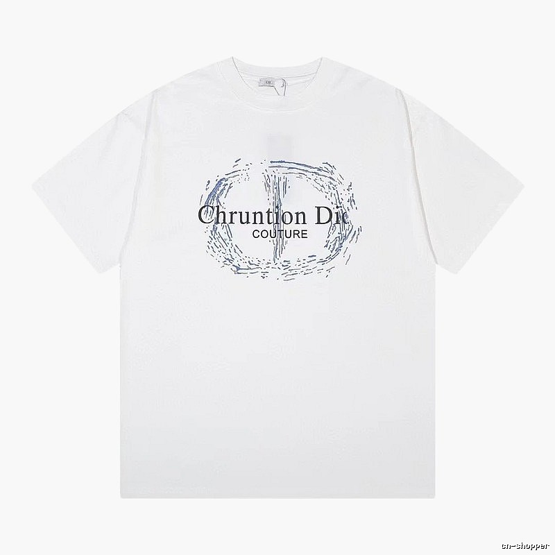 Dior Couture Trendy Style White Short-sleeve T-shirt