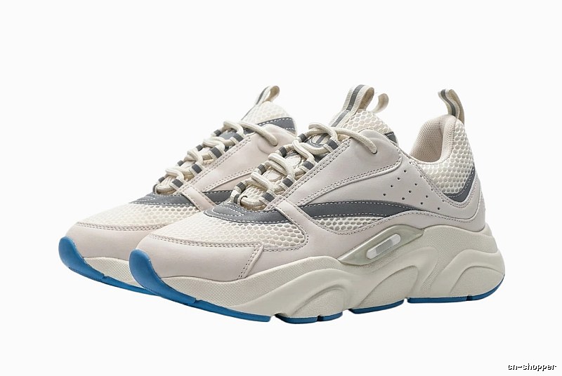 Dior Dad Shoes in Gray, White and Blue Color Scheme