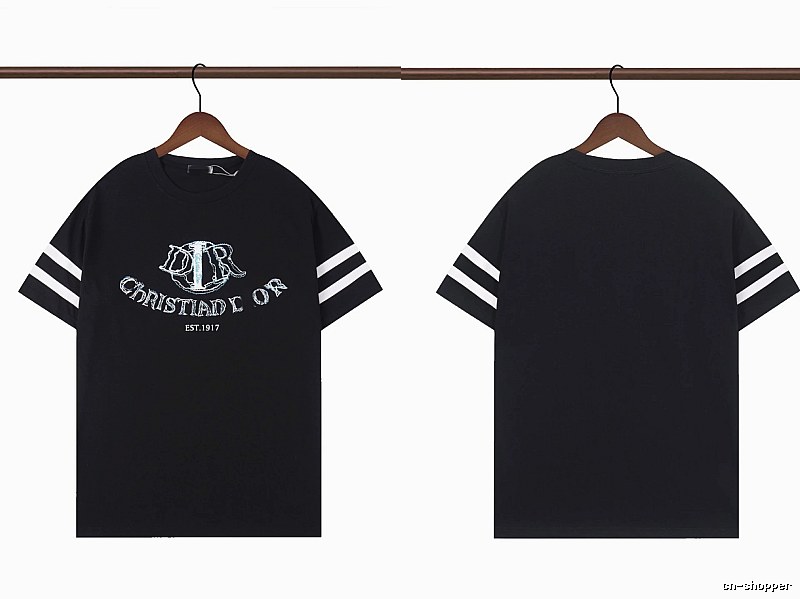 Dior Embroidered Vintage-style Black Short-sleeve T-shirt