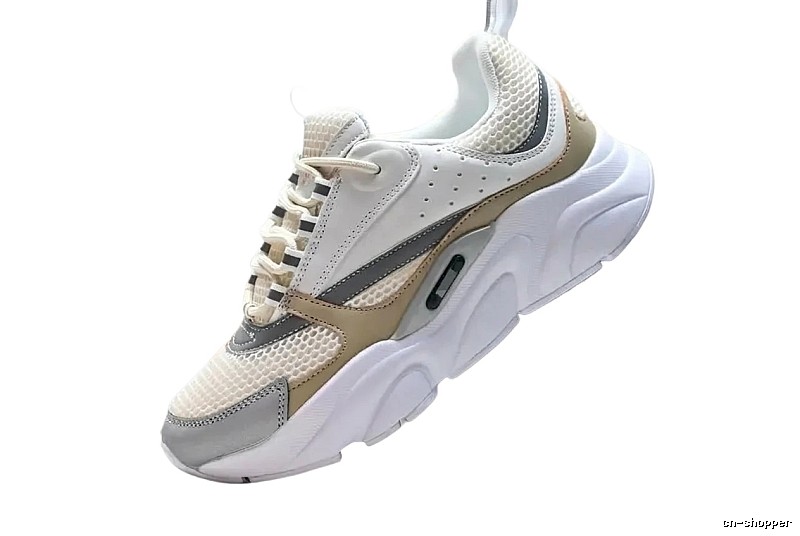 Dior retro-style white and brown sports shoes