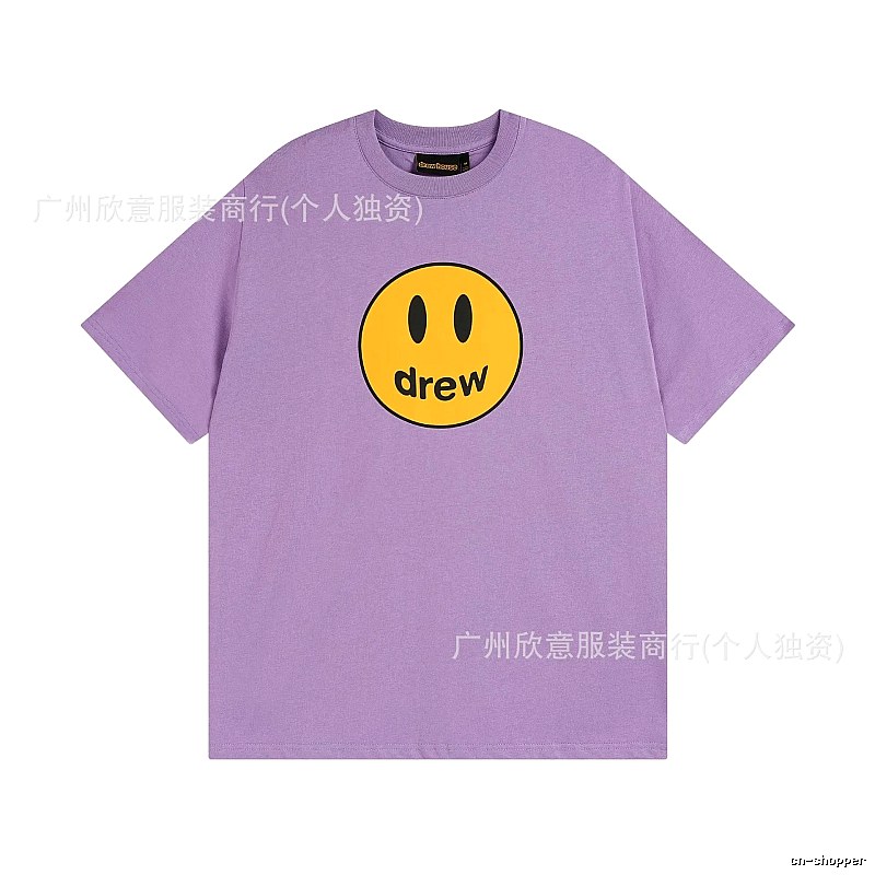DREW Smile Street Style Purple Short Sleeve T-shirt