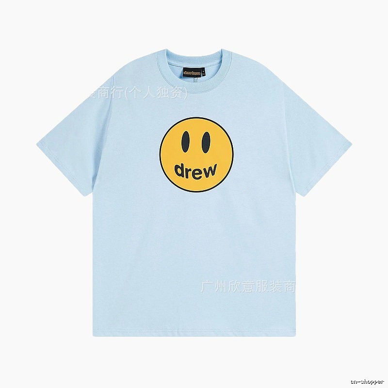 DrewHouse Smiley Street Style Light Blue T-shirt