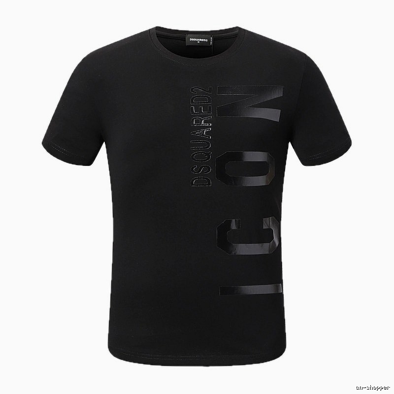 DSQUARED2 ICON Streetwear Black Short-sleeve T-shirt