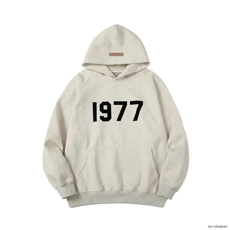 ESSENTIALS 1977 Style Light Grey Hoodie