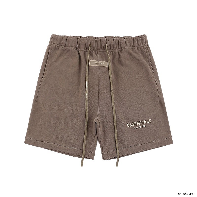 ESSENTIALS Basic Khaki Shorts