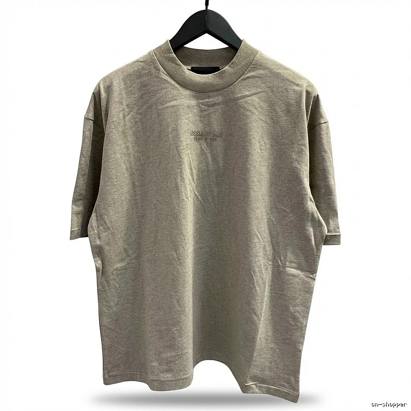 ESSENTIALS Basic Light Gray T-shirt