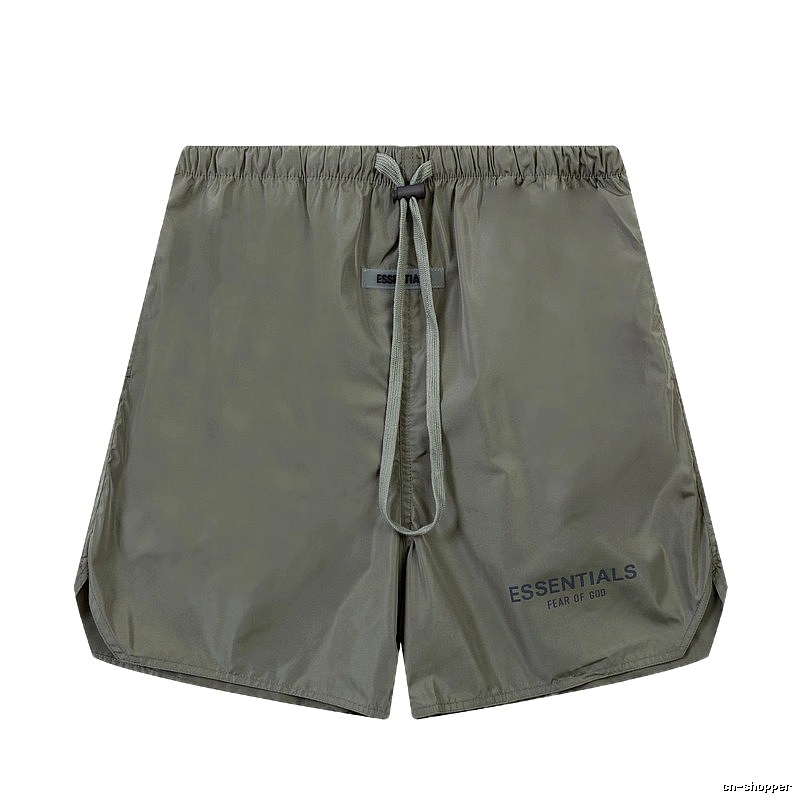 ESSENTIALS casual style military green shorts