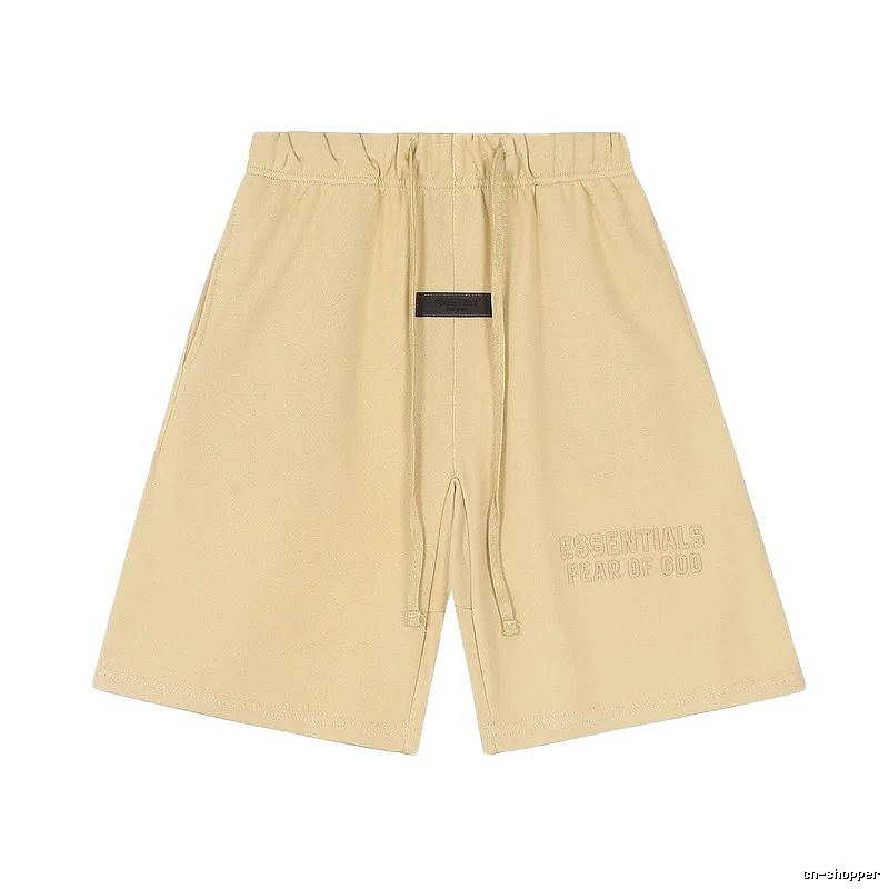ESSENTIALS minimalist khaki shorts