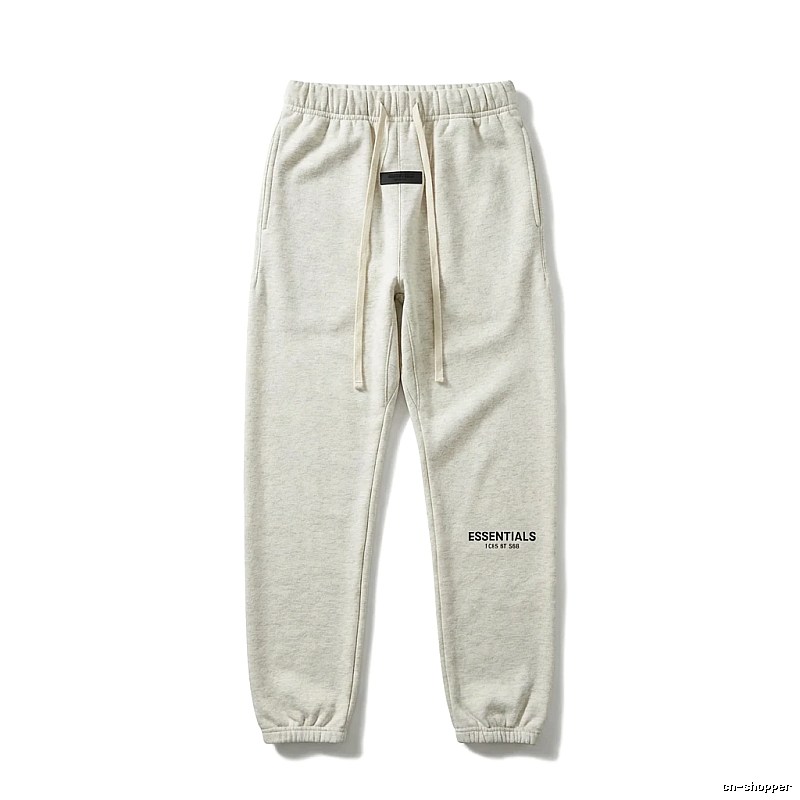ESSENTIALS minimalist light gray sweatpants