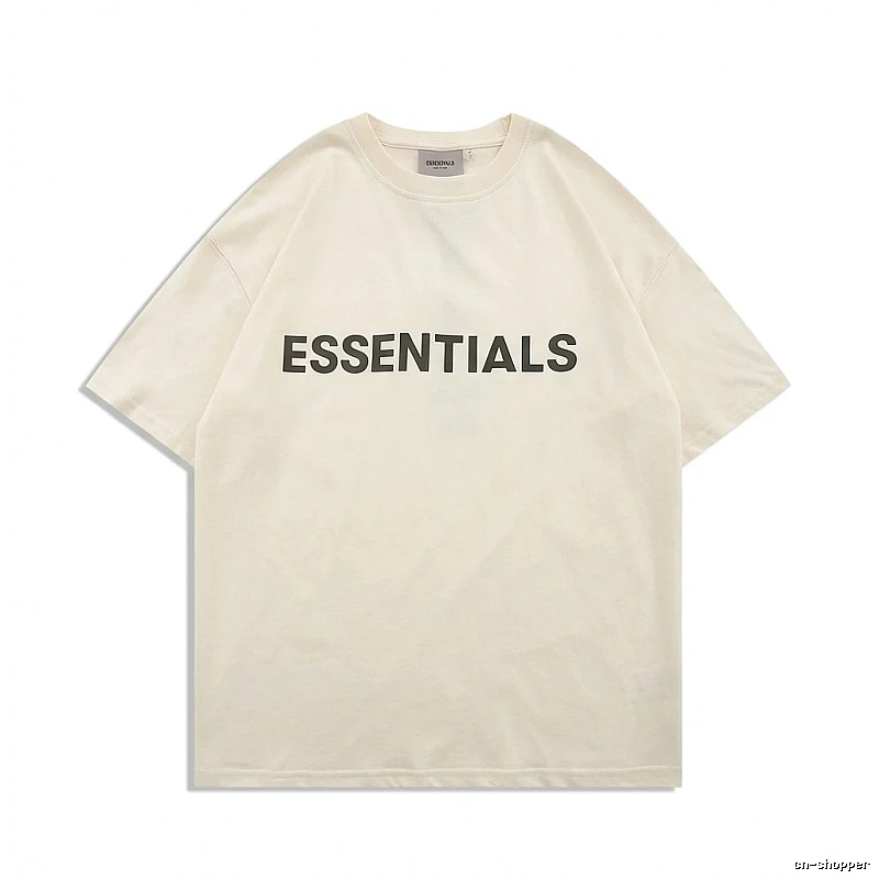 ESSENTIALS minimalist style beige T-shirt