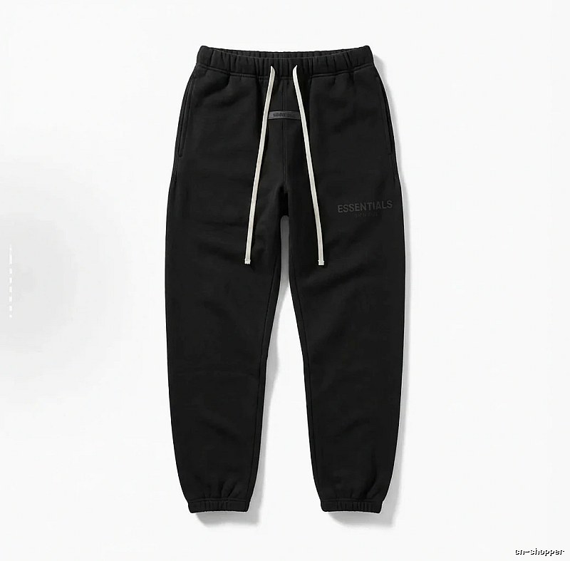ESSENTIALS minimalist style black sweatpants