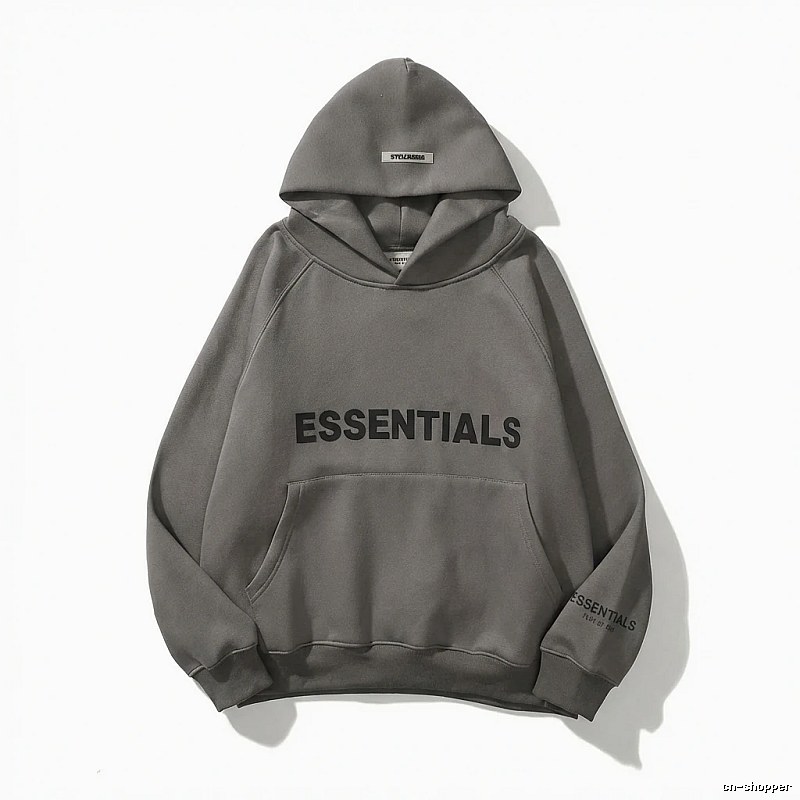 ESSENTIALS minimalist style grey sweatshirt