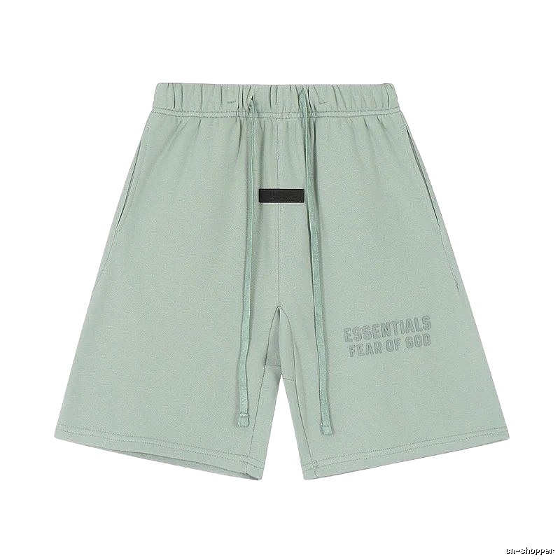 ESSENTIALS minimalist style light green shorts
