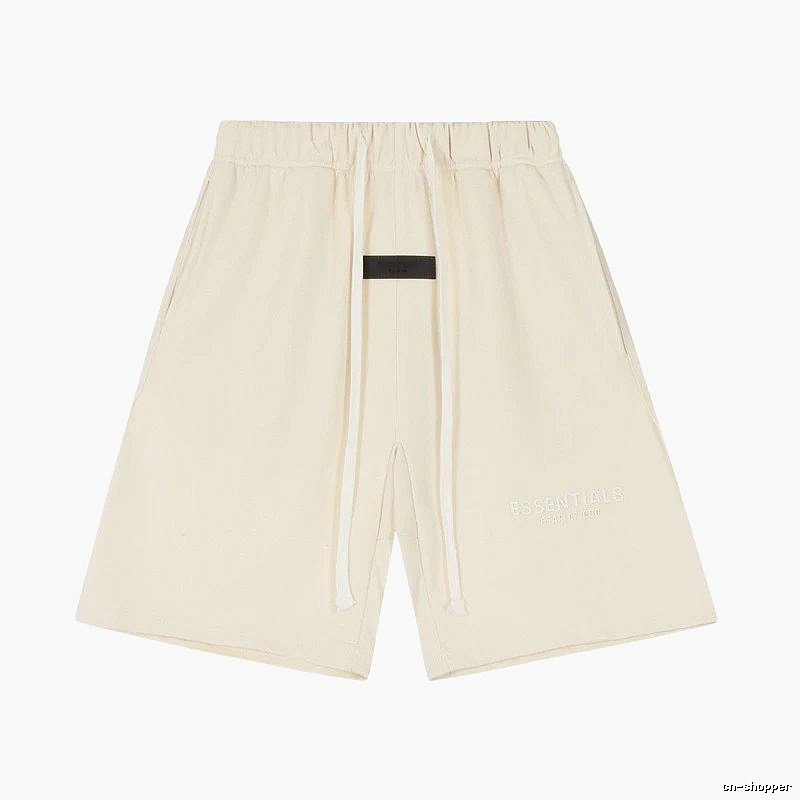 ESSENTIALS minimalist style off-white shorts