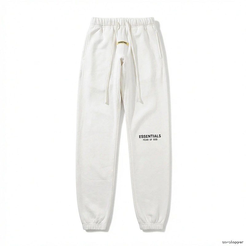 ESSENTIALS minimalist style white sweatpants