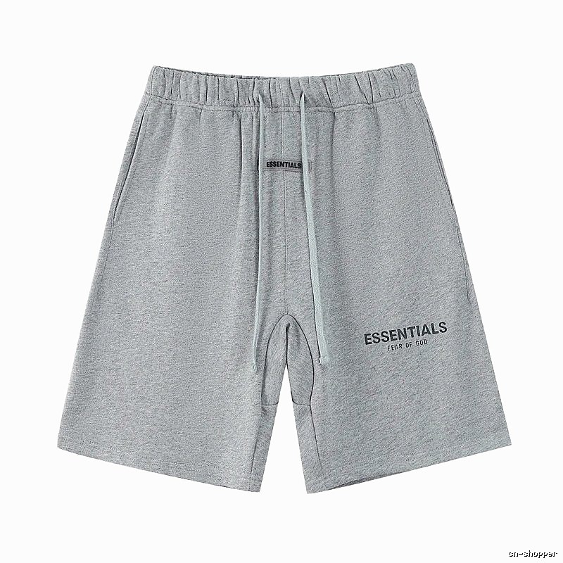 ESSENTIALS Simple Grey Sports Shorts