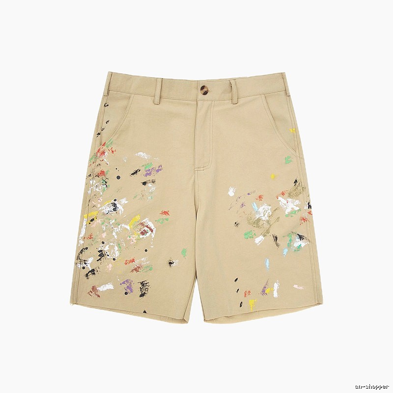Gallery Dept Graffiti Style Khaki Shorts