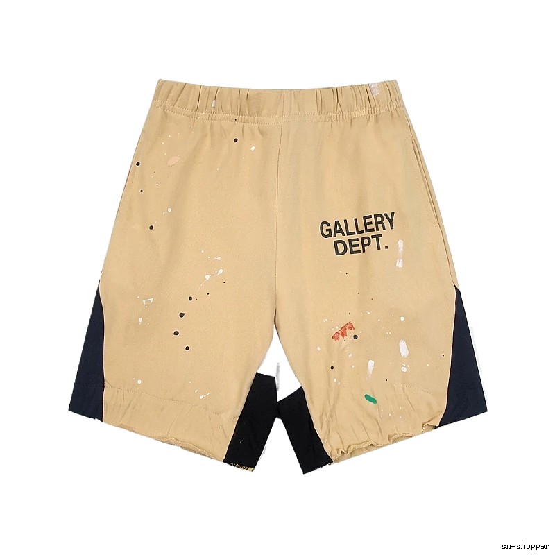 Gallery Dept. Graffiti Style Khaki Shorts