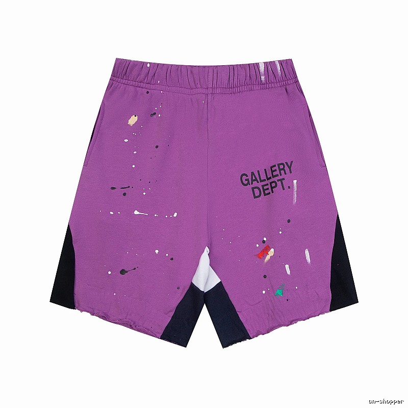 Gallery Dept. graffiti-style purple shorts