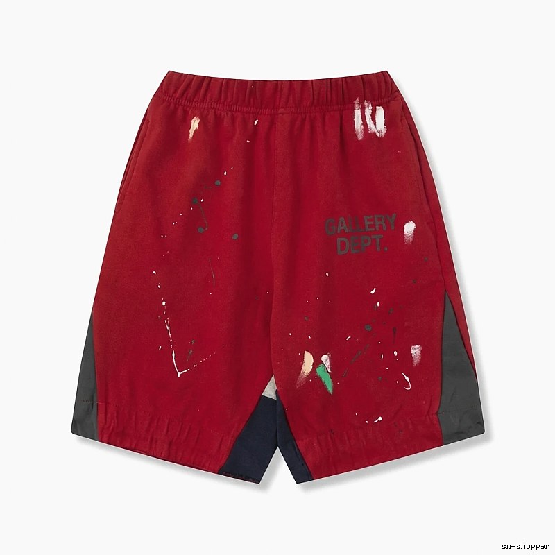 Gallery Dept Red Graffiti Style Shorts