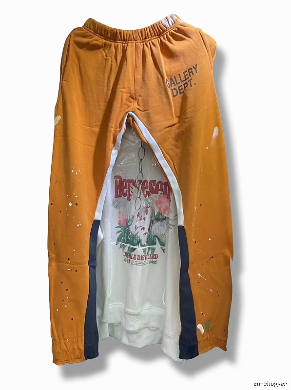 Gallery Dept. Splatter Paint Style Orange Pants