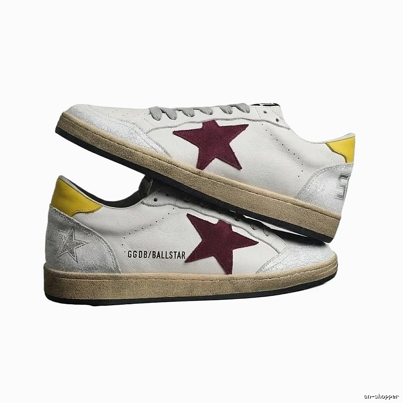 Golden Goose Ballstar retro-style white shoes
