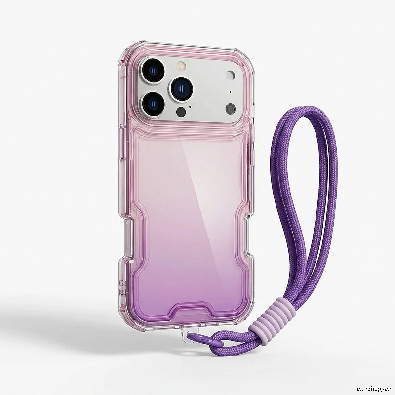 Gradient and Transparent Style iPhone Case for Trendy Brands