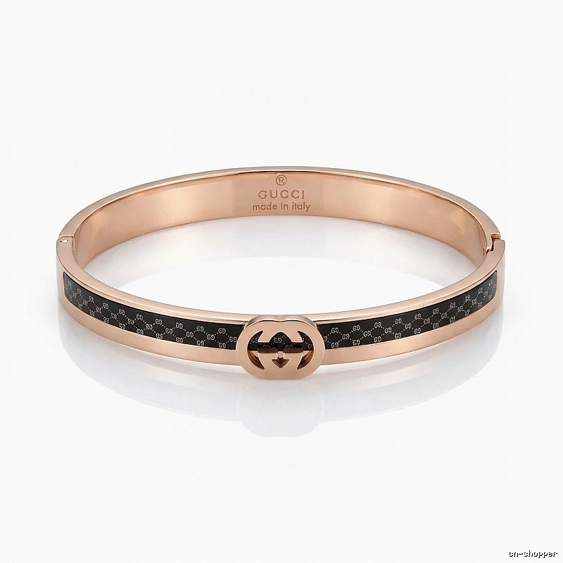 Gucci Double G Vintage Rose Gold Bracelet