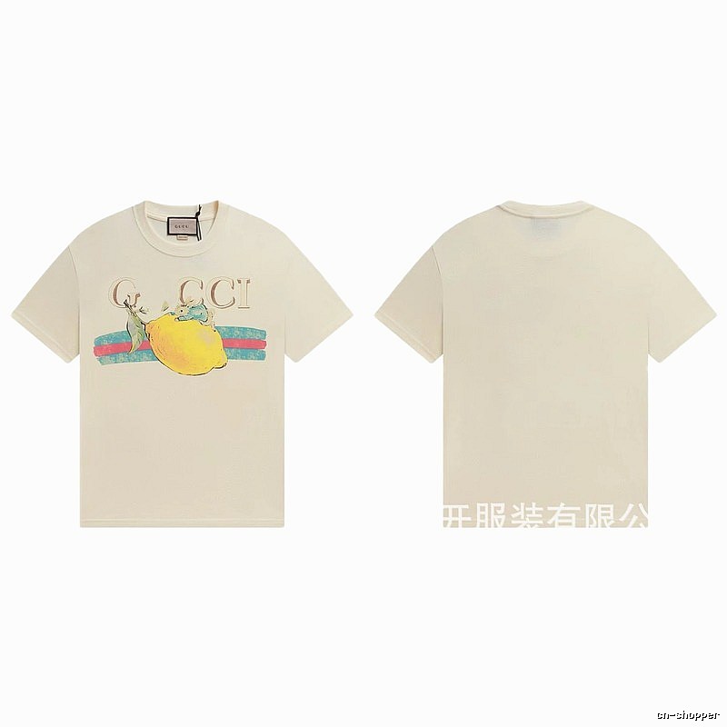 Gucci Vintage-style Off-white Lemon Print T-Shirt
