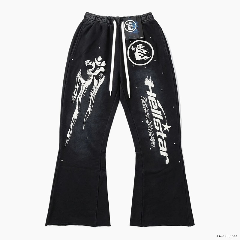 Hellstar dark style black long trousers