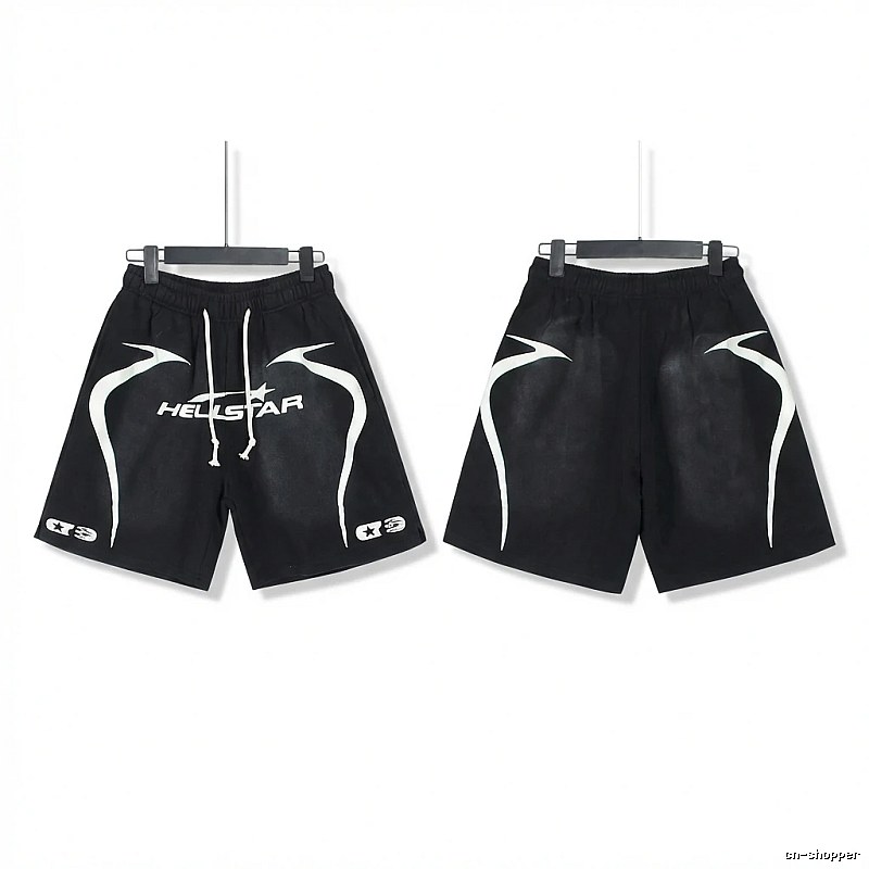 Hellstar dark style black shorts
