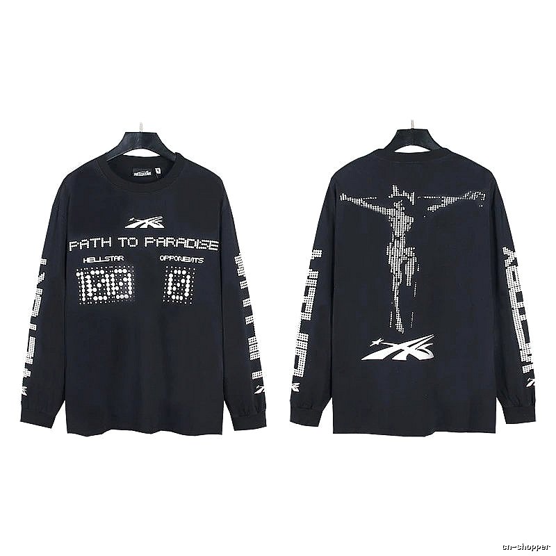 Hellstar Dark Style Printed Black Long-sleeve