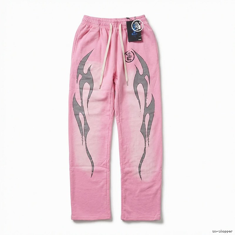 Hellstar Flame Wind Pink Sweatpants