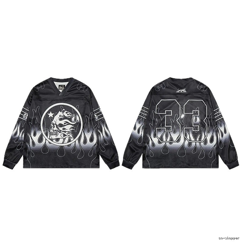 Hellstar Skull Flame High Street Black Jersey