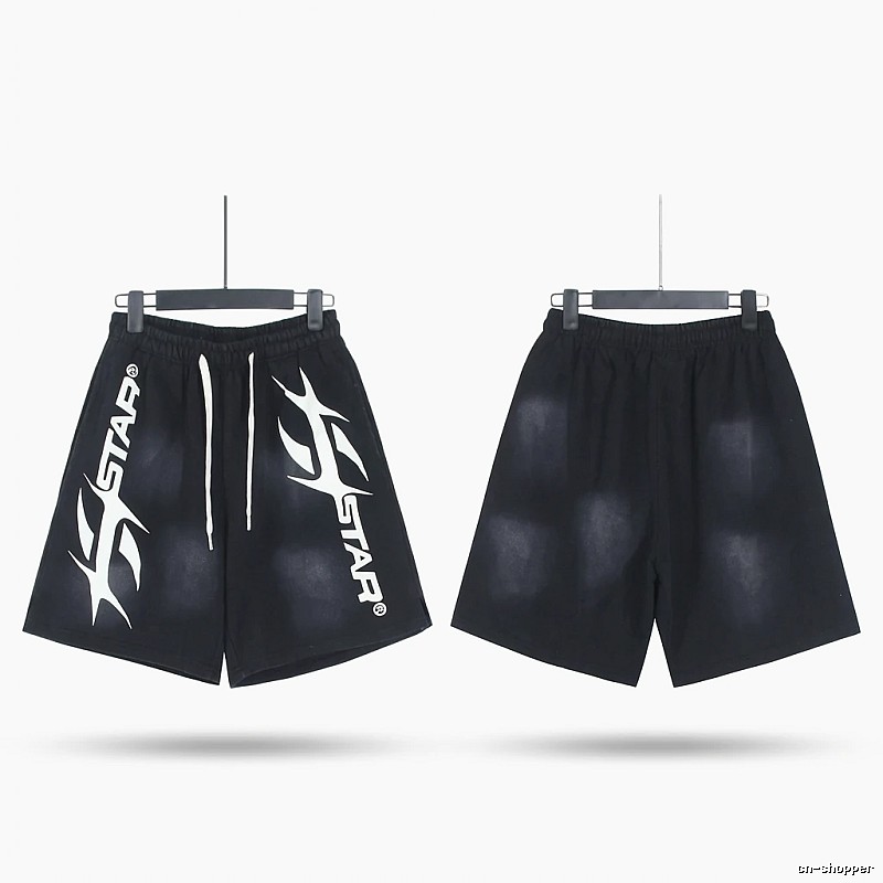 Hellstar Trendy Style Black Shorts