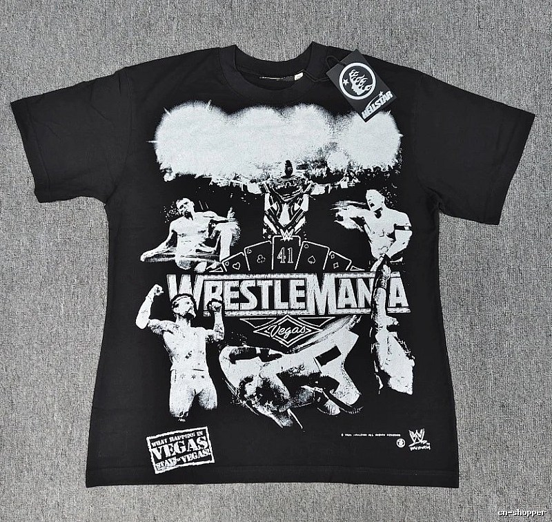 Hellstar WrestleMania Street Style Black T-Shirt