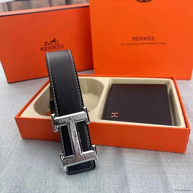 Hermes Smart-Casual Finish Reversible Leather Belt Casual Layering