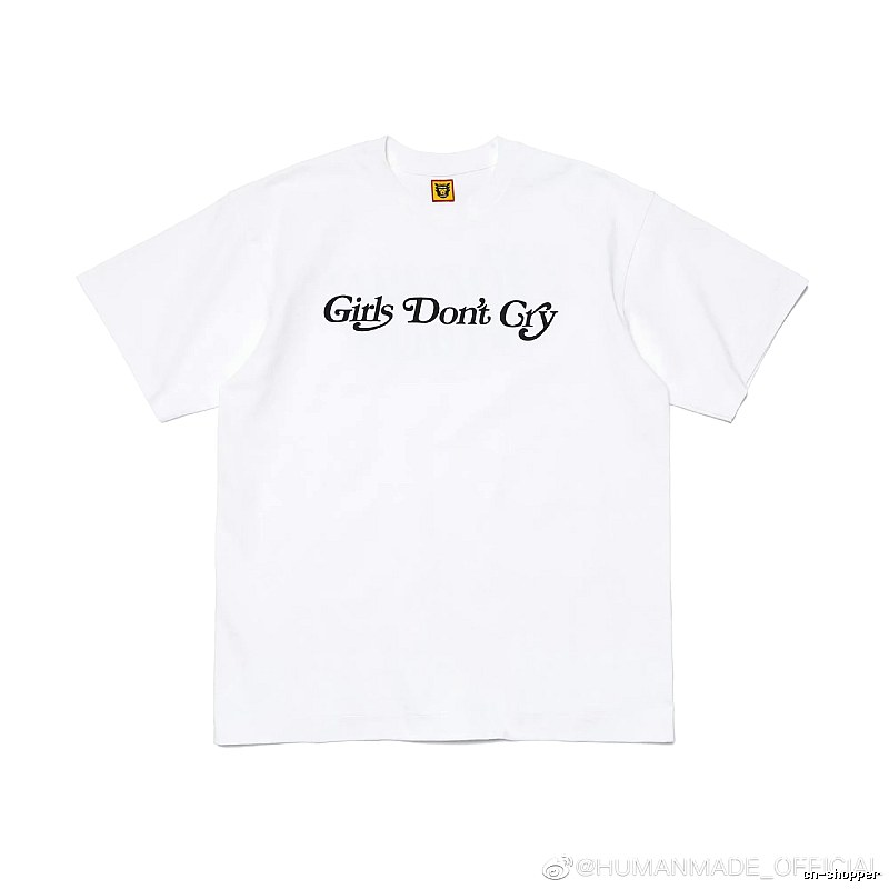 HUMAN MADE Co-branded Japanese Streetwear White Printed T-Shirt