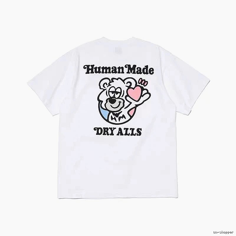 HUMAN MADE Heart Bear Japanese Streetwear White T-Shirt
