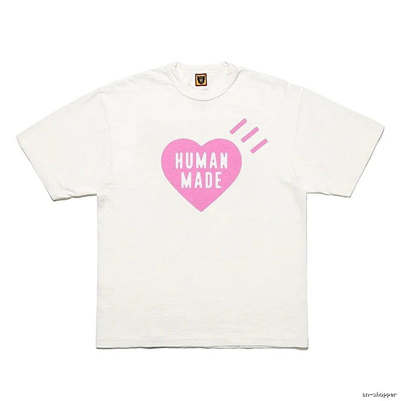 Human Made Patterned Heart logo T-shirt Black Green Human with Polished Detail