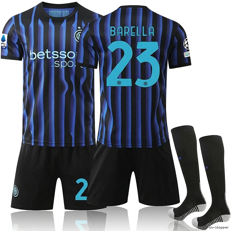 Inter Milan striped sporty jersey
