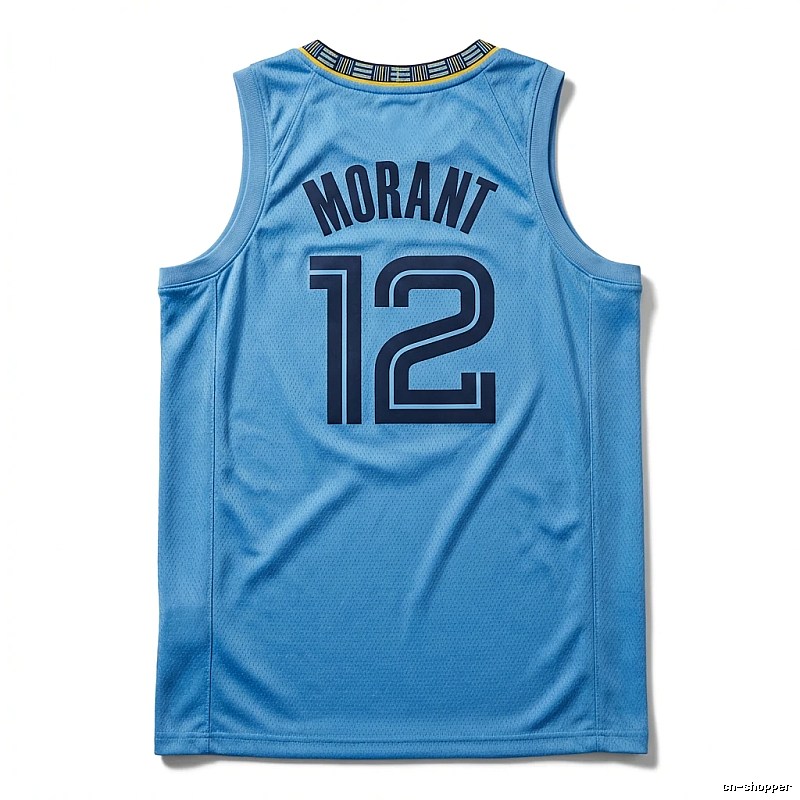Ja Morant series basketball-style blue jersey